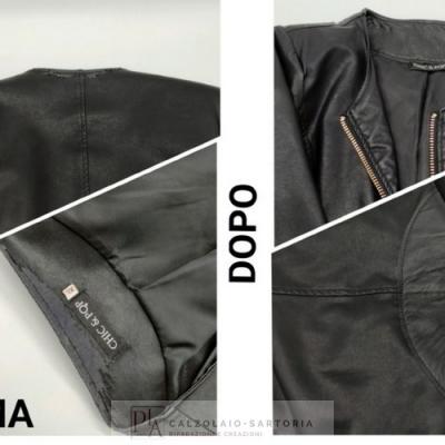 pia-calzolaio-sartoria-collo-giubbino-ecopelle-treviso-villorba